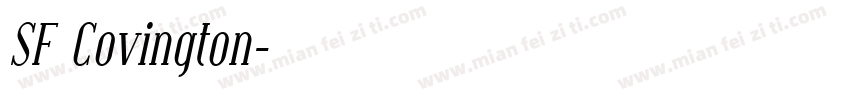 SF Covington字体转换